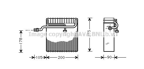 AVA QUALITY COOLING Höyrystin, ilmastointilaite DWV036